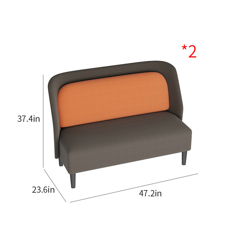 Banc rembourré en similicuir Cafe Bar
