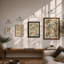 Scattered Study Botanical - Framed Print-442455794-442455793