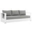 Ensemble de 2 pièces de patio en aluminium thermolaqué Tahoe par Modway-67492384-67492383