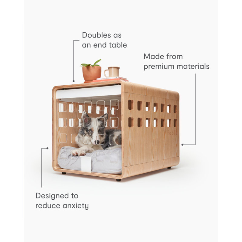 Pet Crate with 1 Door, Small (23" H x 20" W x 26" D), Signature Ash