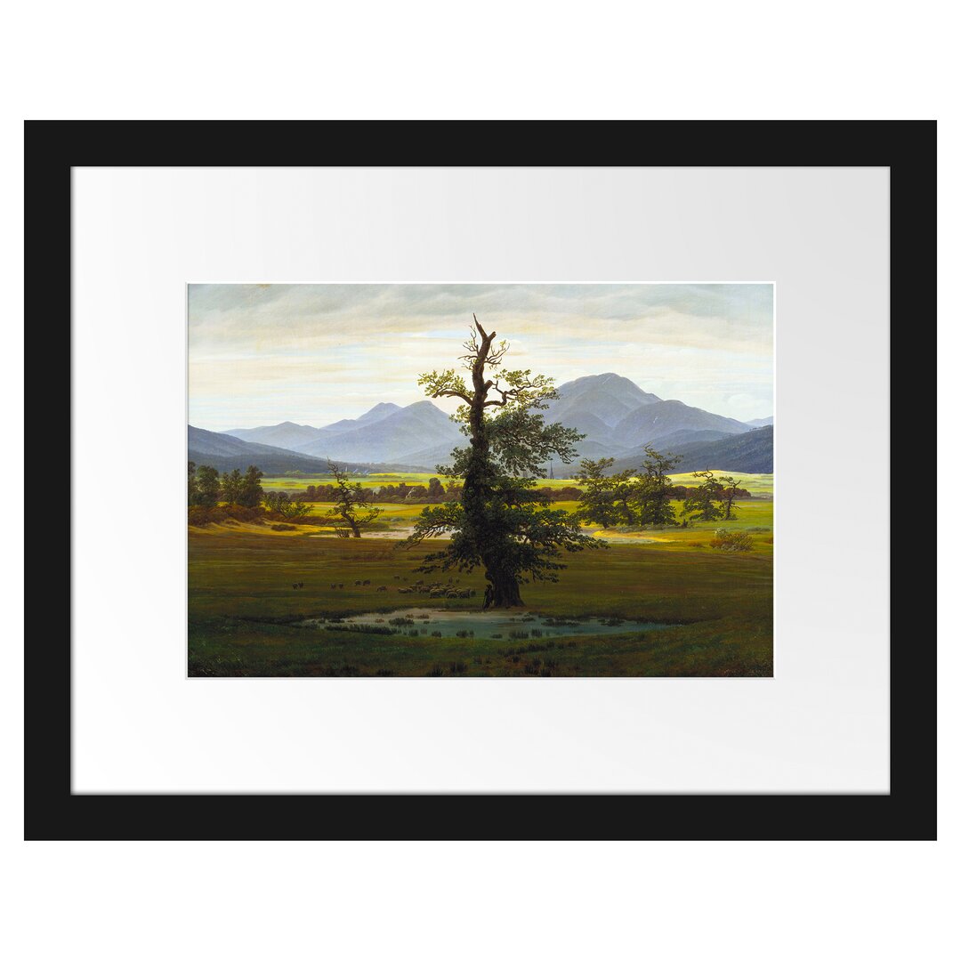 Gerahmter Kunstdruck The Lonely Tree von Caspar David Friedrich