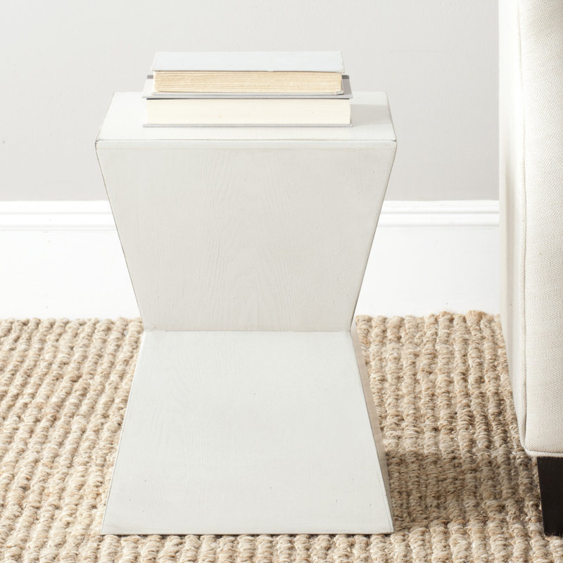 Table de bout cylindrique Hatherleigh, Blanc