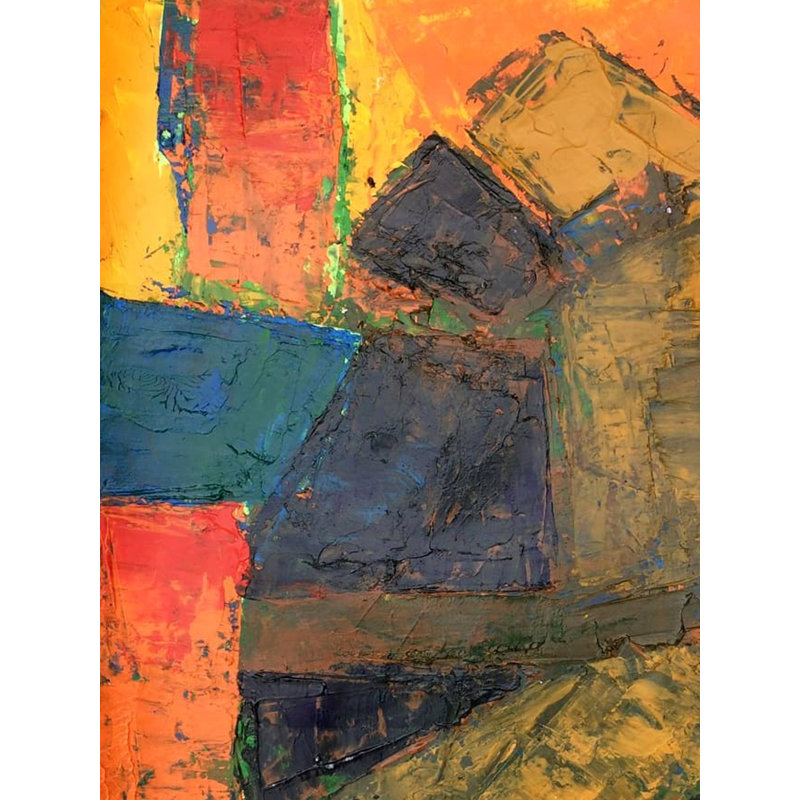 Proche - Art abstrait | Acrylique sur papier | Par Aditya Dev