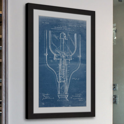 " Street Light 1904 Blueprint " by Steve King