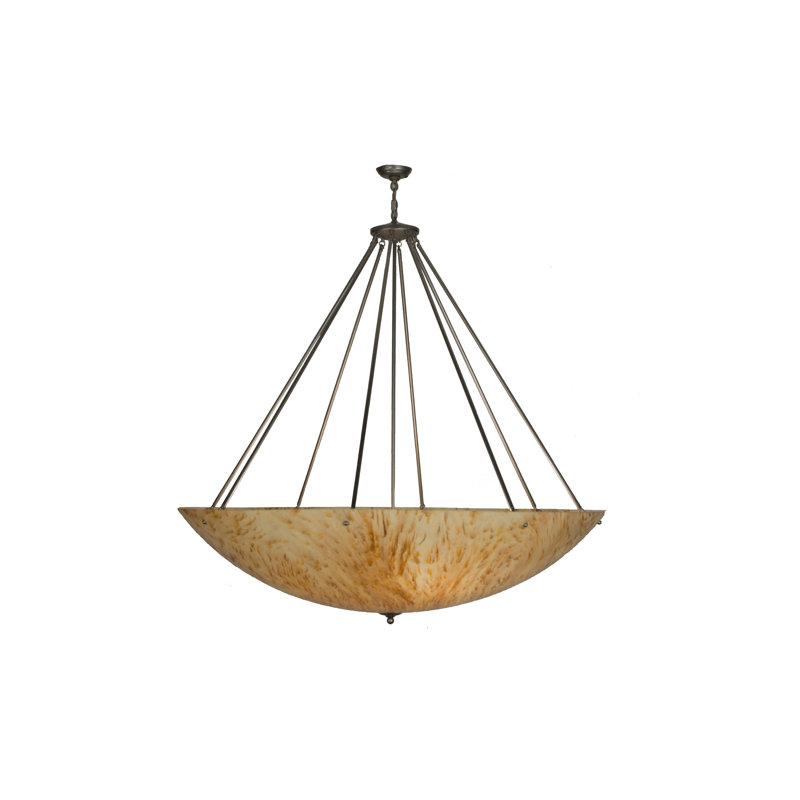 Madison 60" Nickel Glass LED Indoor/Outdoor Pendant