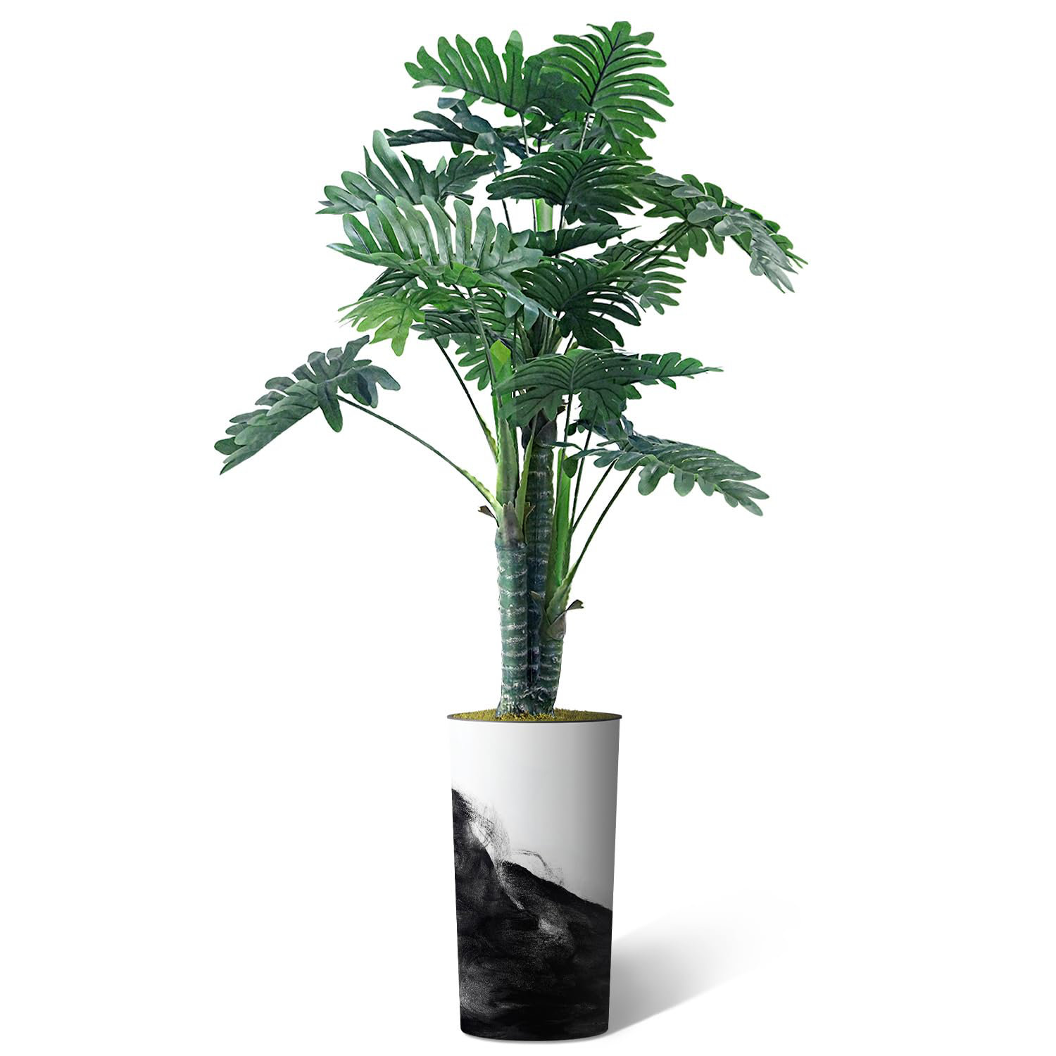 SIGNLEADER Artificial Floor Plants in Pot Fake Philodendron Tree Indoor