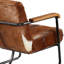 Vistan Cow Hide Upholstered Occasional Chair
