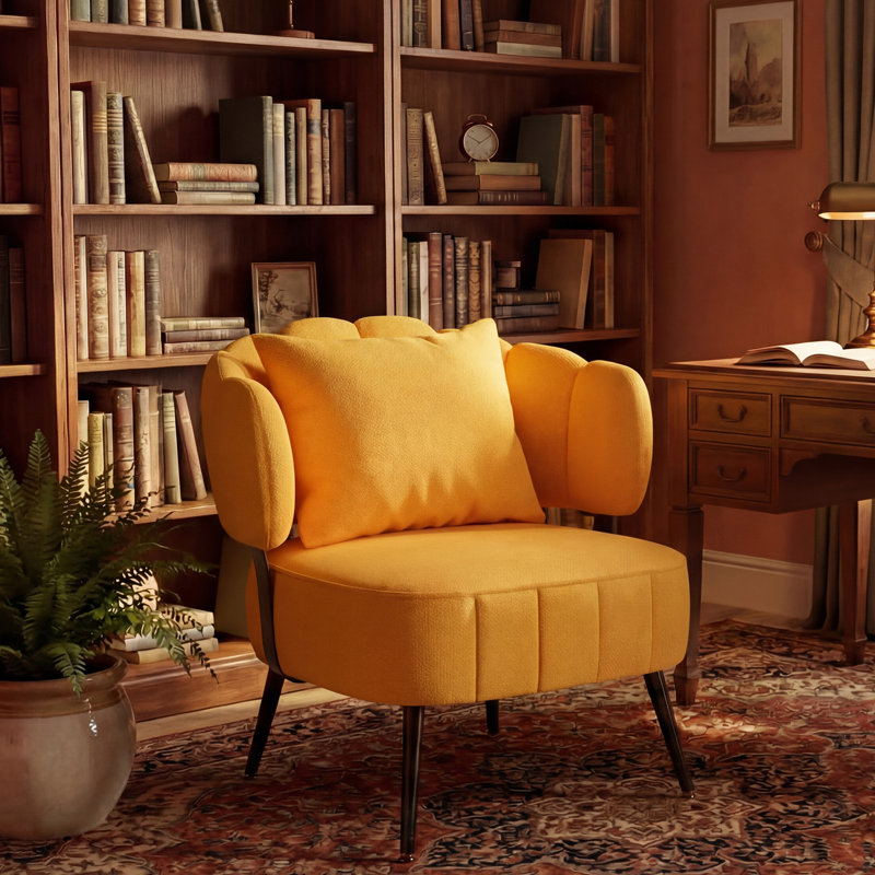 Chaises d'appoint à ressorts ensachés, chaise moderne en acier chenille pour la maison