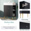 Meuble-lavabo noir 21,6 po