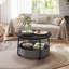 Round Centre Table With Fabric Basket-1214220496