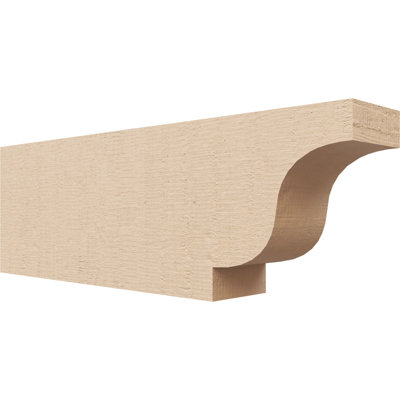Timberthane Rough Cedar Faux Wood Newport Rafter Tail, 2"W x 4"H x 12"L, Primed Tan