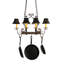 Elara Handcrafted 6 Light Pot Rack