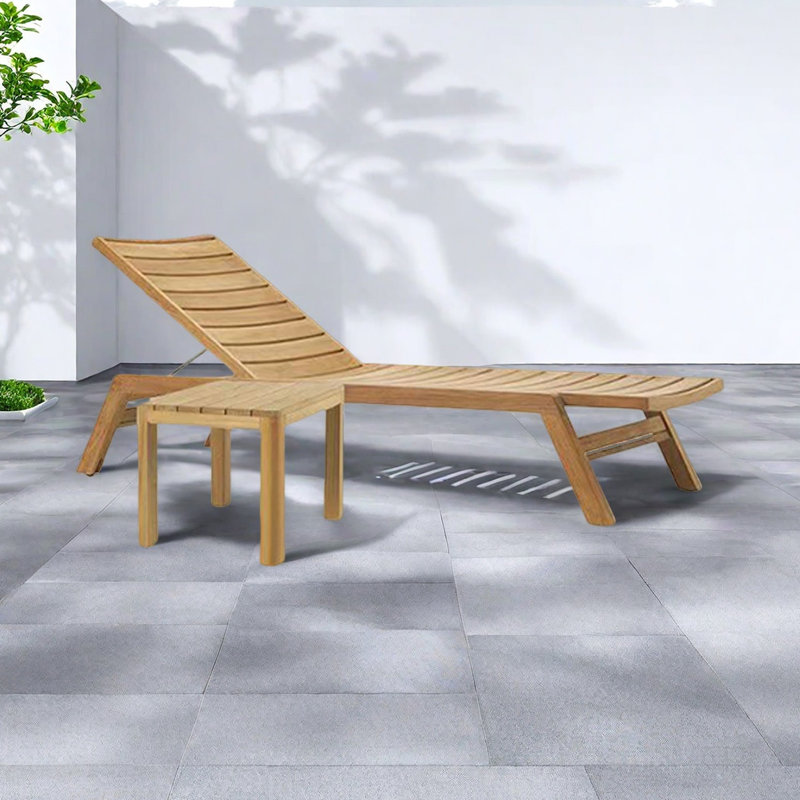 Outdoor villa pool lounge chair