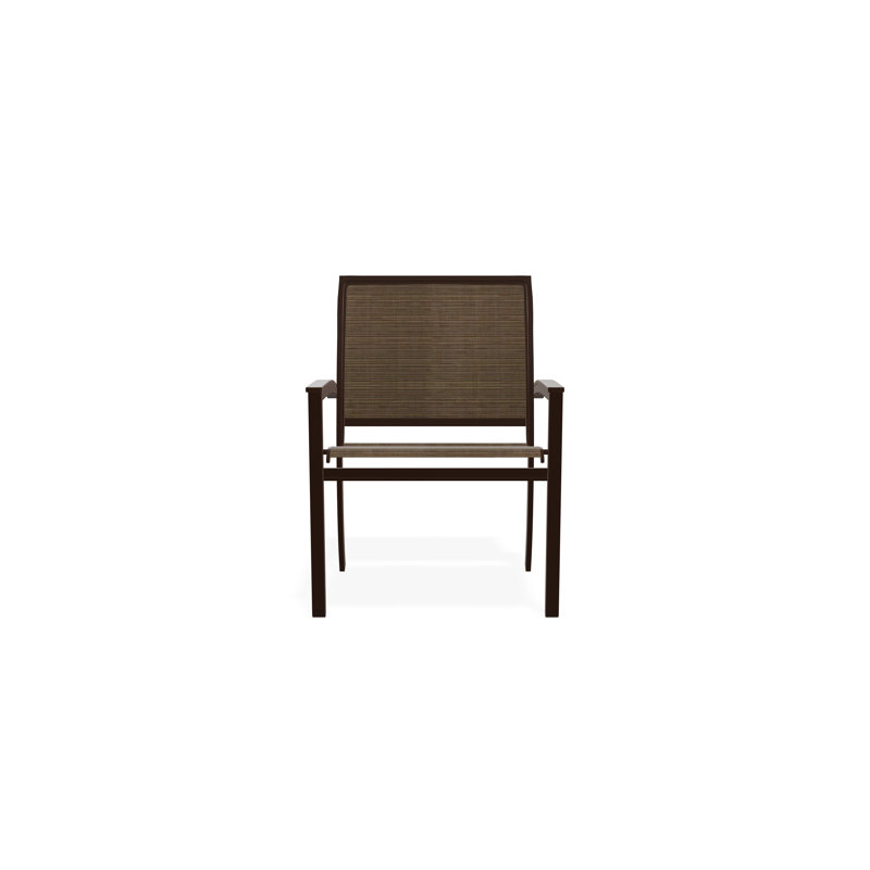 Chaise de café empilable en aluminium Bazza, Kona, Écorce