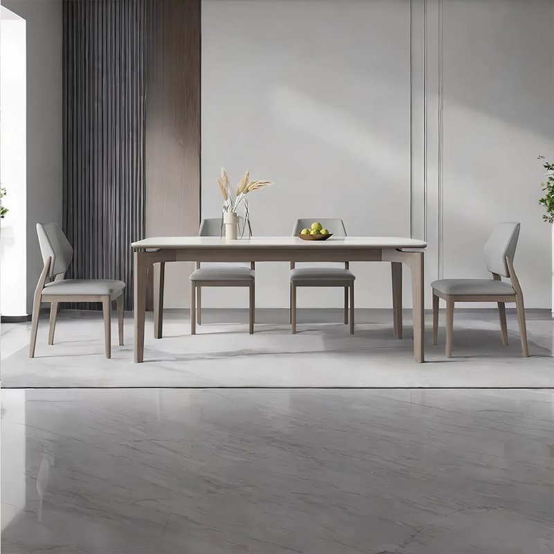 Ensemble de table de salle à manger et de chaises Light Rock, H 29,52 po x L 70,86 po x l 35,43 po