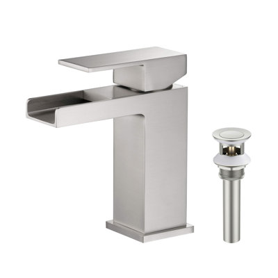 Waterfall Single-Hole Bathroom Faucet