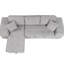 Canapé-lit d'angle réversible en forme de L de 104,5 po, méridienne de rangement et 2 tabourets, gris, fonction canapé-lit d'angle convertible, 104,5 po
