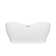 67 In. X 31.5 In. Freestanding Acrylic Soaking  Bathtub With Chrome Drain And  Chrome  Slotted Overflow
