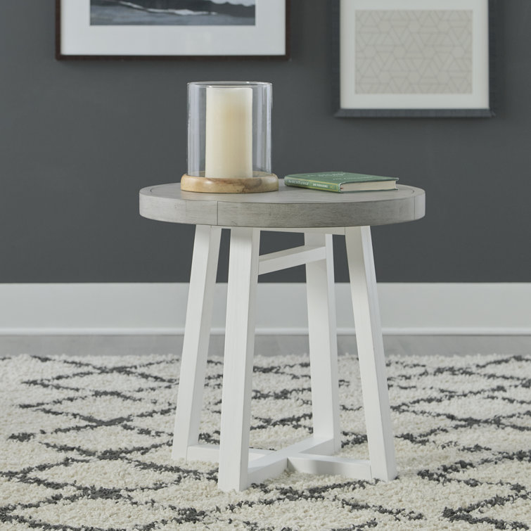 Guillen Pedestal End Table