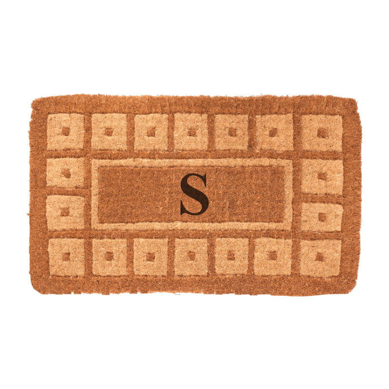 Lynette Geometric Outdoor Doormat, Rectangle 2' x 3'3", S