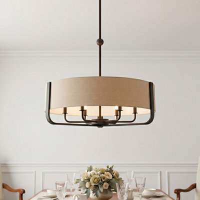 Varcesile 6 - Light Dimmable Drum Chandelier
