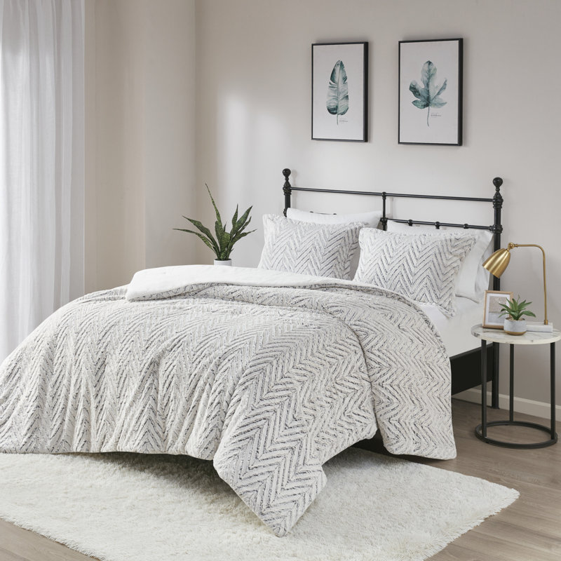 Ivory Twin Reversible Down Alternative Comforter Set