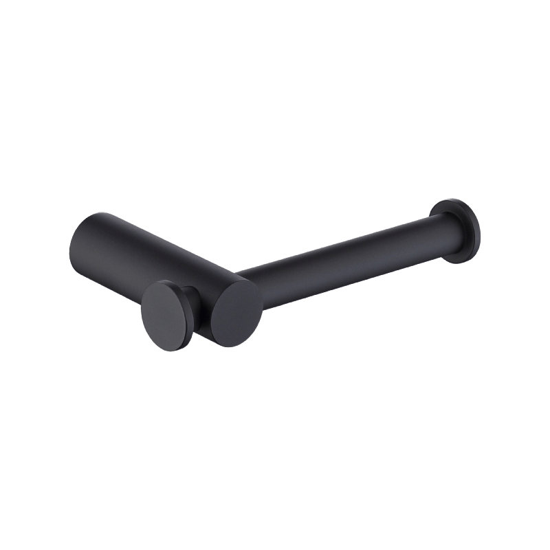 Porte-papier hygiénique en laiton Rey, Noir mat