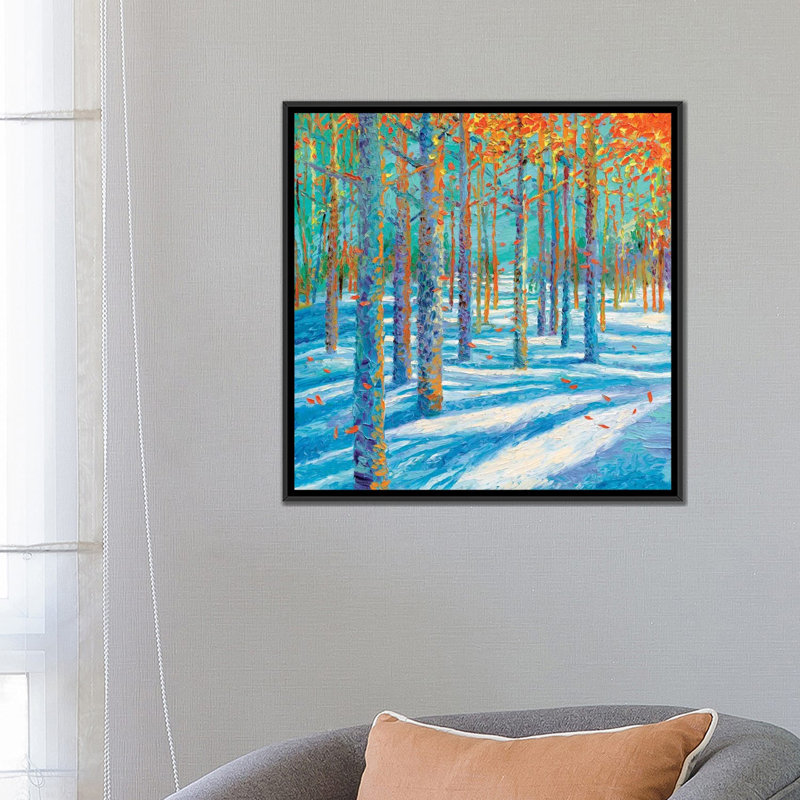 "iris scott-frosted automne" par iris scott, reproduction d’art sur toile tendue, H 26 po x l 26 po x P 1,5 po, Pas de tapis