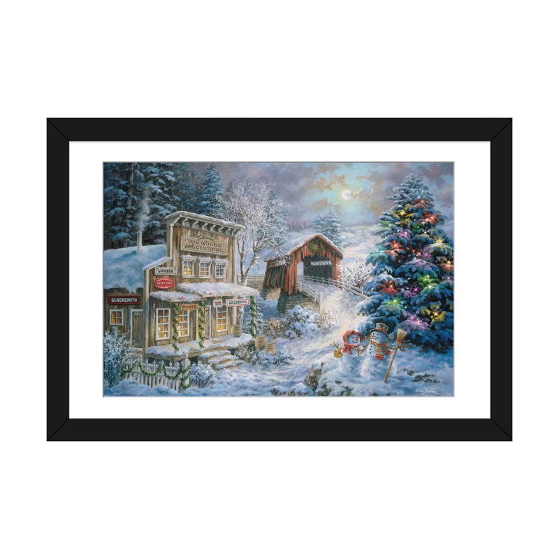 Country Country par Nicky Boehme - Impression sur toile tendue sur châssis, H 24 po x l 32 po x P 1 po, Blanc