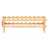 18 Bottle Stackable Modular Wine Rack Bamboo Wood Display Shelf 2-Tier