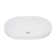 Ruvati 24.12'' Porcelain Ceramic Oval Bathroom Sink with Overflow
