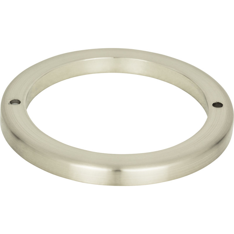 Brushed Nickel Round Backplate with Mounting Hardware