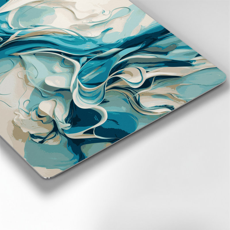 Art mural en métal Lyrical Abstraction 90, H 11 po x l 14 po