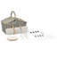 4 Person Wicker Picnic Hamper Natural With Grey CANELE