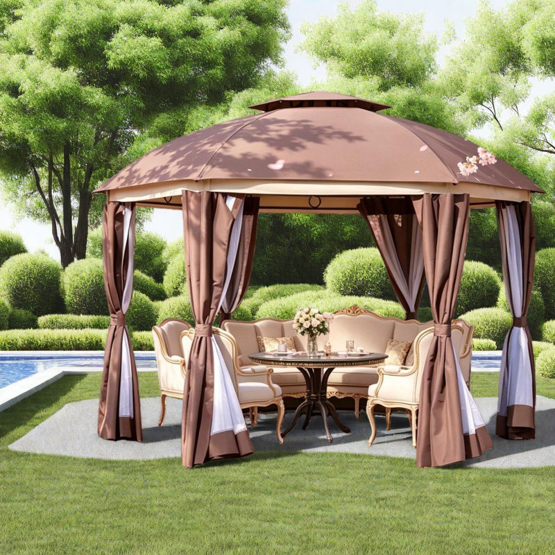 Auvents spacieux et abris de jardin (doit inclure le cadre), patio moderne en acier