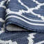 Tapis d'intérieur / extérieur bleu marine à tissage plat Findlay-1137960016