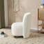 Chaise d'appoint moderne à dossier bas sans accoudoirs, idéale pour les petits espaces de vie, la chambre à coucher, le balcon et plus encore, offrant confort et style
