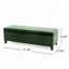 Modern Fabric Upholstered Storage Bench-108988346