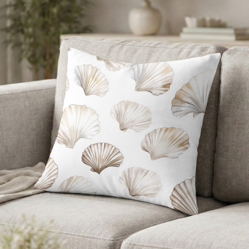 Coussin décoratif à imprimé animalier, H 20 po x l 20 po