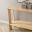 Kering Oak Wood Oval Console Table 