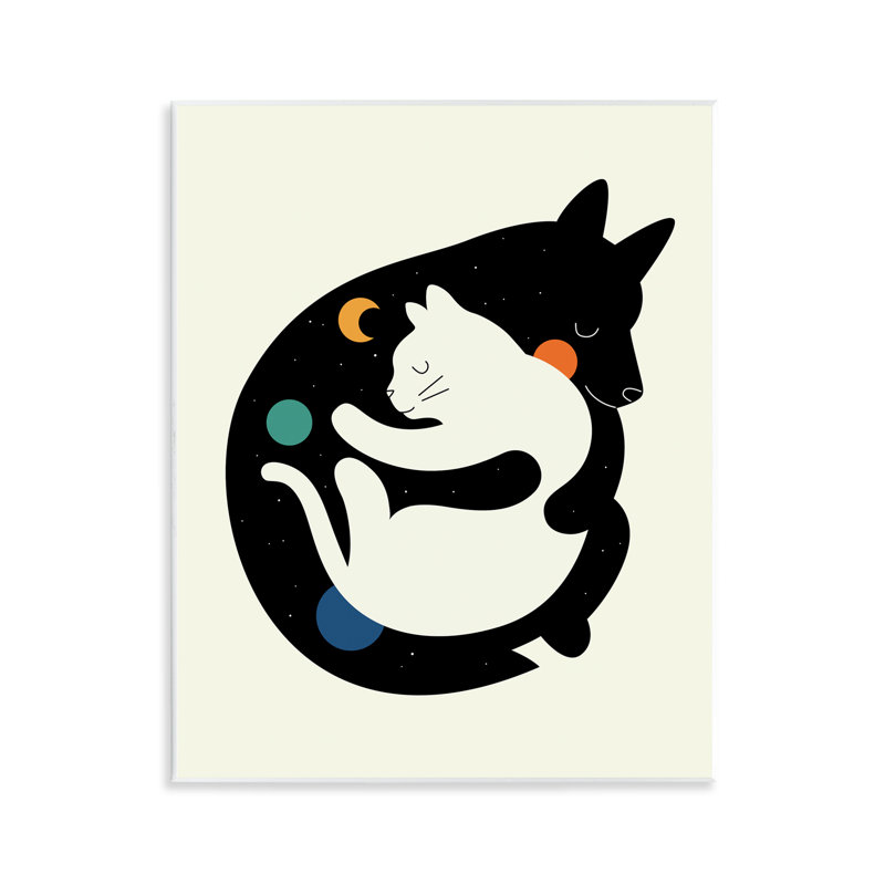 «Hugging Dog & Cat», art mural par Andy Westface