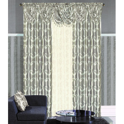 Quays Geometric Swag Window Valance