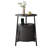 23.8''H Round End Table With Charging Station & Sliding Tambour Door, Fluted Side Table With Storage-712268753-734078361