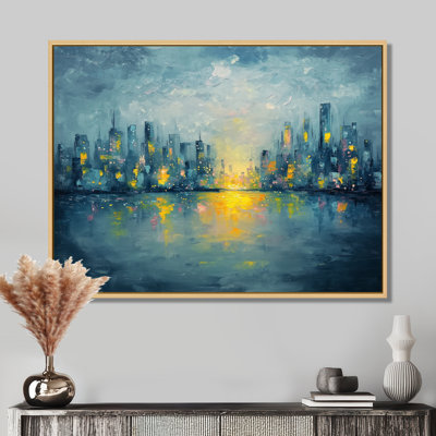 «Urban Pulse Of Dreaming Cityscape I», reproduction d'art sur toile