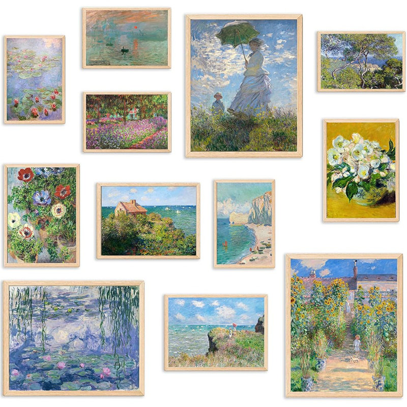 Art mural éclectique, art mural Monet