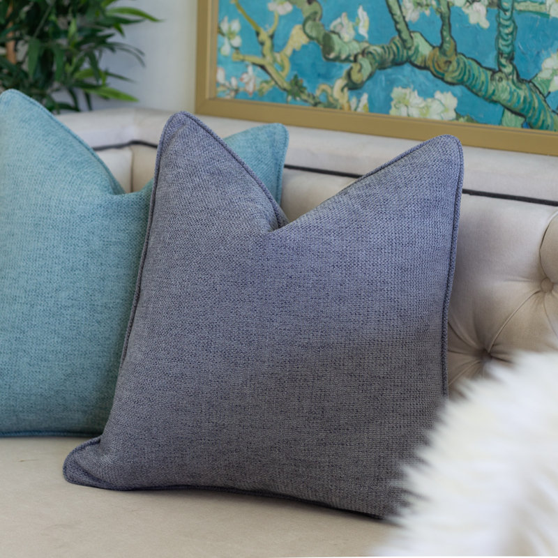 Reversible Throw Pillow, Silver