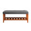 Banc rembourré en tissu avec rangement ouvert-1196534837