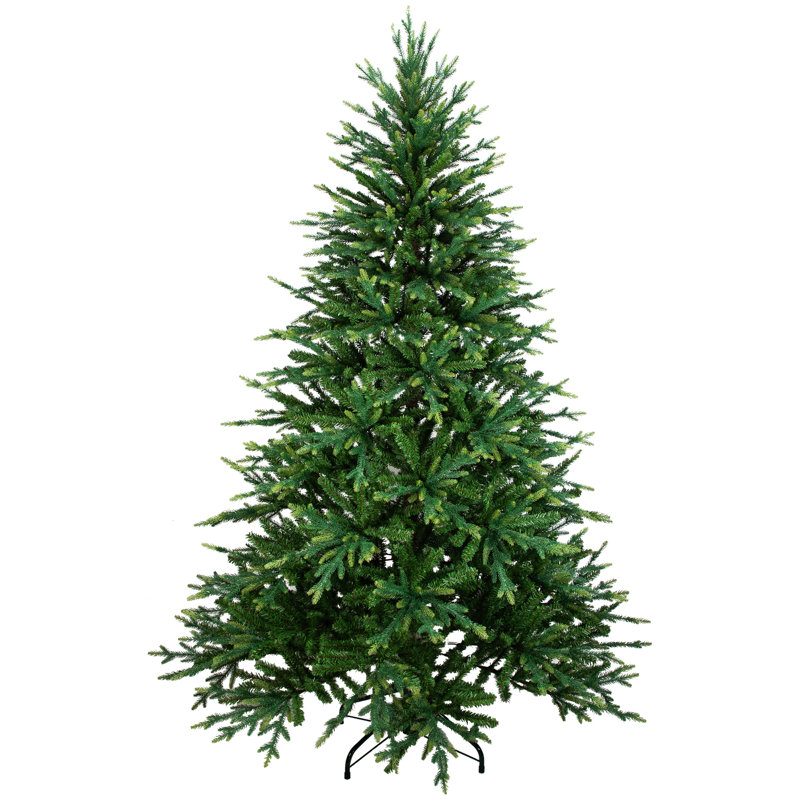 Arbre de Noël artificiel pin de cerf à deux tons Real Touch - non éclairé, 6.5'