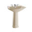 Soiree Vitreous China 28" Pedestal Bathroom Sink with Overflow-6788432-6788437