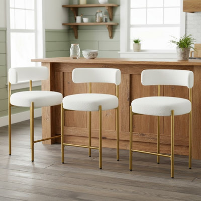 Tabouret de comptoir rembourré 24 po Najira